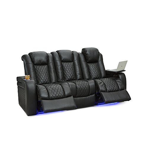 three piece Anthem Home Theater Leather Seat