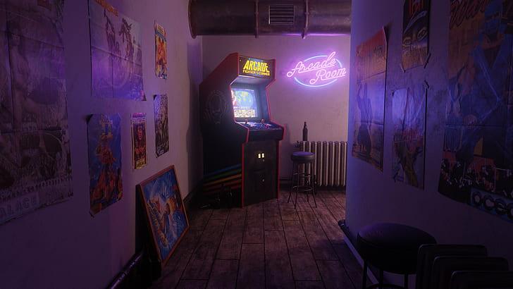 arcade video games digital 1980s