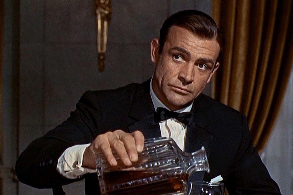James Bond with Cystal Whiskey Decanter
